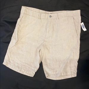 NWT men’s old navy linen shorts, size 38